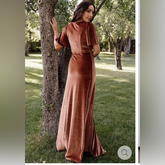 Baltic Born Meghan Velvet Wrap Maxi Dress size large - Picture 2 of 15